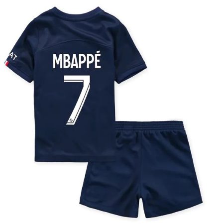 Camisola Paris Saint Germain PSG Kylian Mbappé 7 Criança Equipamento Principal 2021-22